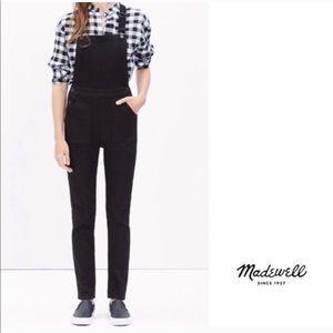 Madewell Cross Back Overalls in Lunar Wash